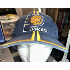 Vintage SPORTS SPECIALITES NBA Indiana Pacers Dual Stripe Strapback Hat Cap